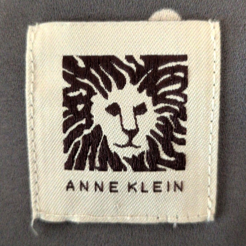 Anne Klein Womens XL Sleeveless Shell Blouse Gray White Polka Dot 102W7X9277 - Picture 8 of 11